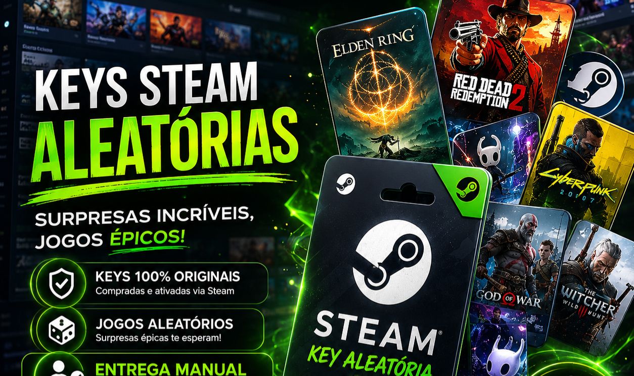STEAM KEYS ALEATORIAS - ENTREGA - RÁPIDA SUPER JOGOS