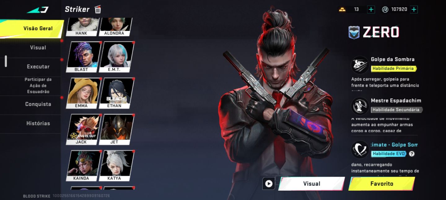 Conta raríssima bloodstrike , 1 pass , evento beta Full, Eterna full