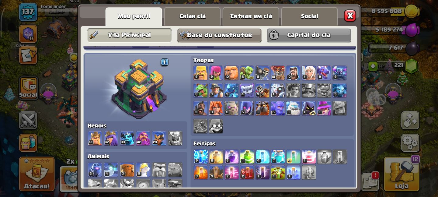 Clash of Clans // cv14 com construções Full só o mel direto no seu email