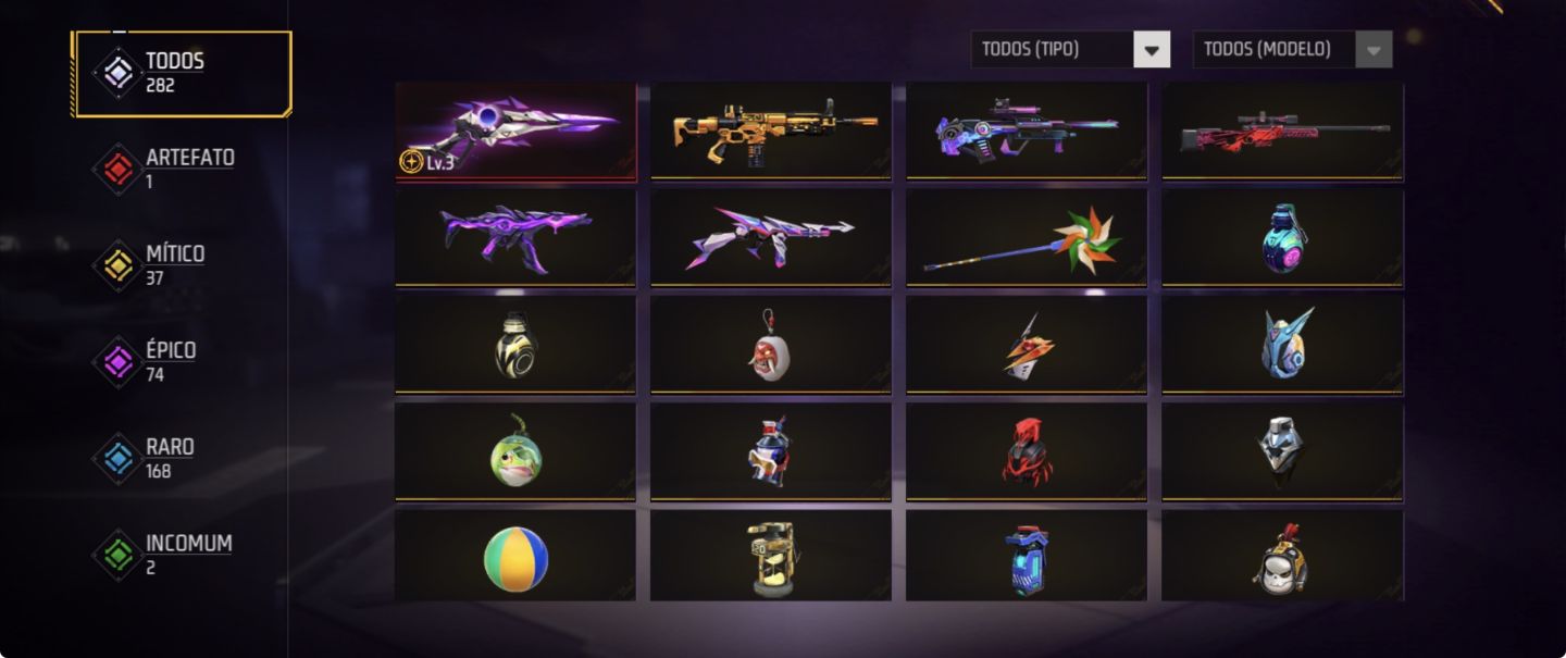 CONTA DE FREE FIRE | SUPER GEMADA | PASSES ANTIGOS E RAROS | PREÇO ÚNICO!