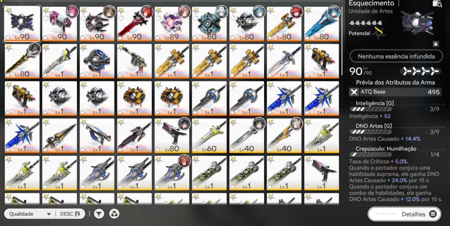Conta End-Game Forte! Muito t6 e 31 armas 6 estrelas