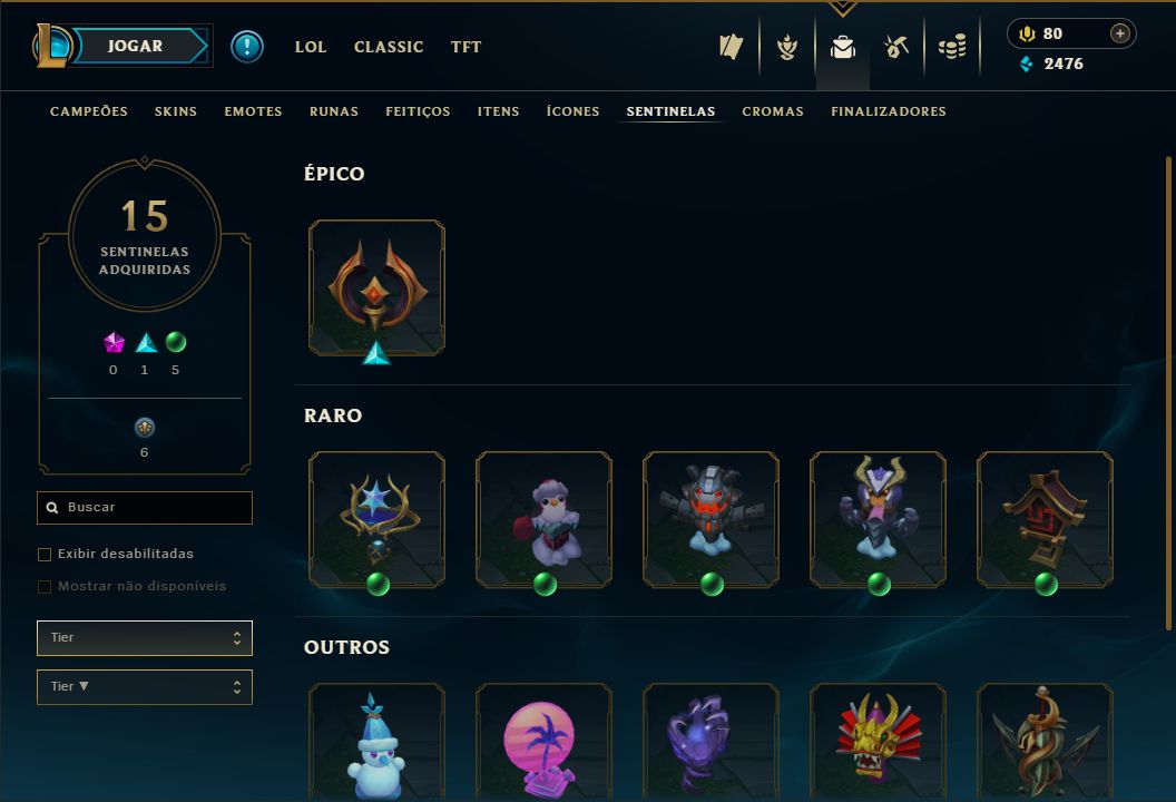 Conta LoL LV 146 + Platina II | 110 Skins + 156 Ícones + 19 Cromas