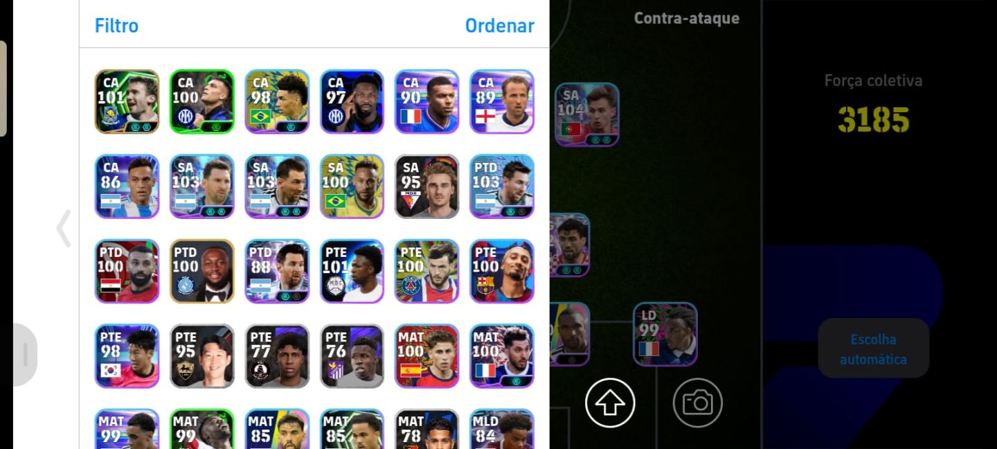 CONTA EFOOTBALL BRABA COM SALAH 102 + PECK DA FRANÇA !!