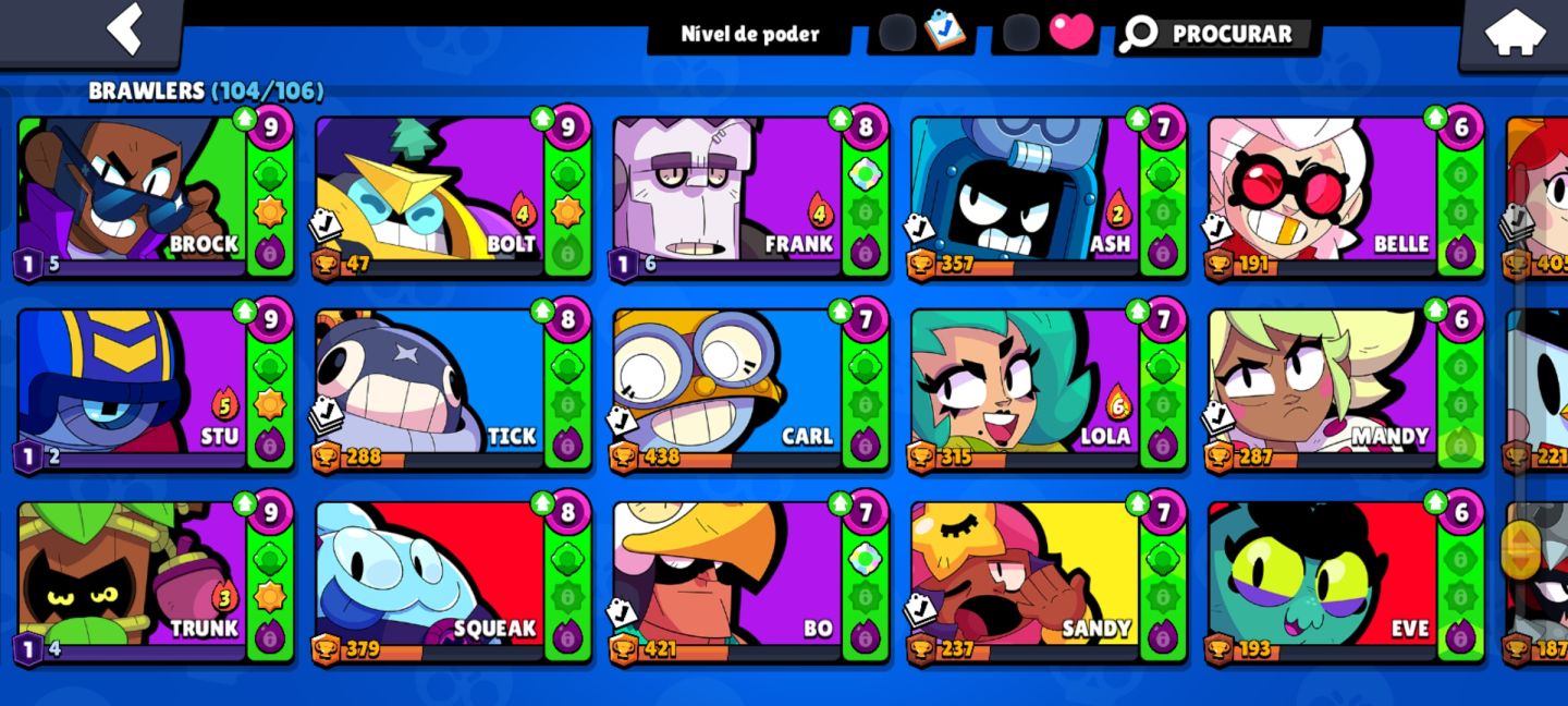 CONTA BRAWL STARS COMPLETA