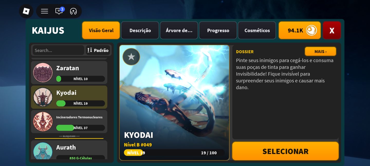 CONTA ROBLOX KAIJUS | INCINERADOR TERMONUCLEAR + VÁRIOS MONSTROS!