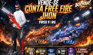 VENDE-SE CONTA FREE FIRE JHON