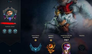 Conta league of legends de 2017