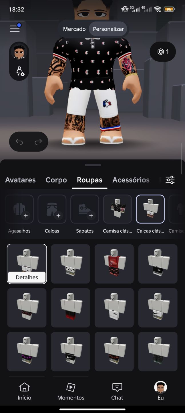 CONTA DE ROBLOX COM ROUPAS E JOGOS UPADOS COM GAMEPASSES