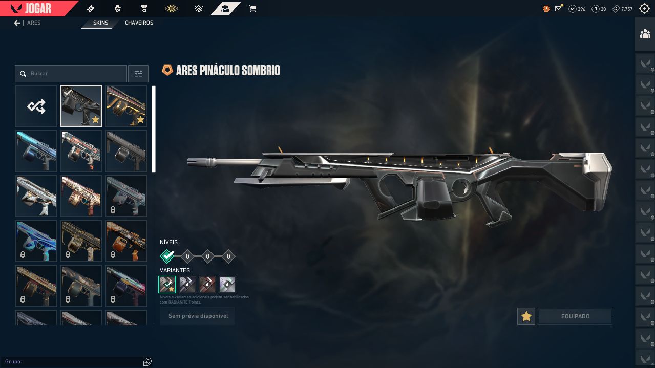 CONTA VALORANT NIVEL 240 COM 40 SKINS COMPRADAS.