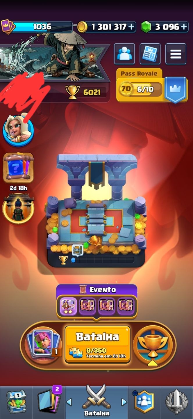 VENDA DE CONTA!!!!! CONTA COM MAIS DE 1 MILHÃO DE OURO, COM MAIS 3K DE GEMAS!!