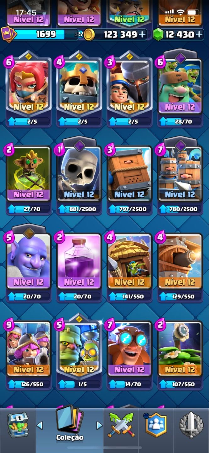 CONTA CLASH ROYALE NÍVEL 15, COM 10.500 TROFÉUS, ARENA 26