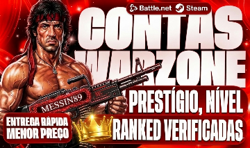 CONTAS WARZONE VERIFICADAS / RANKED / PRESTÍGIOS / NÍVEL - (BATTLENET E STEAM)