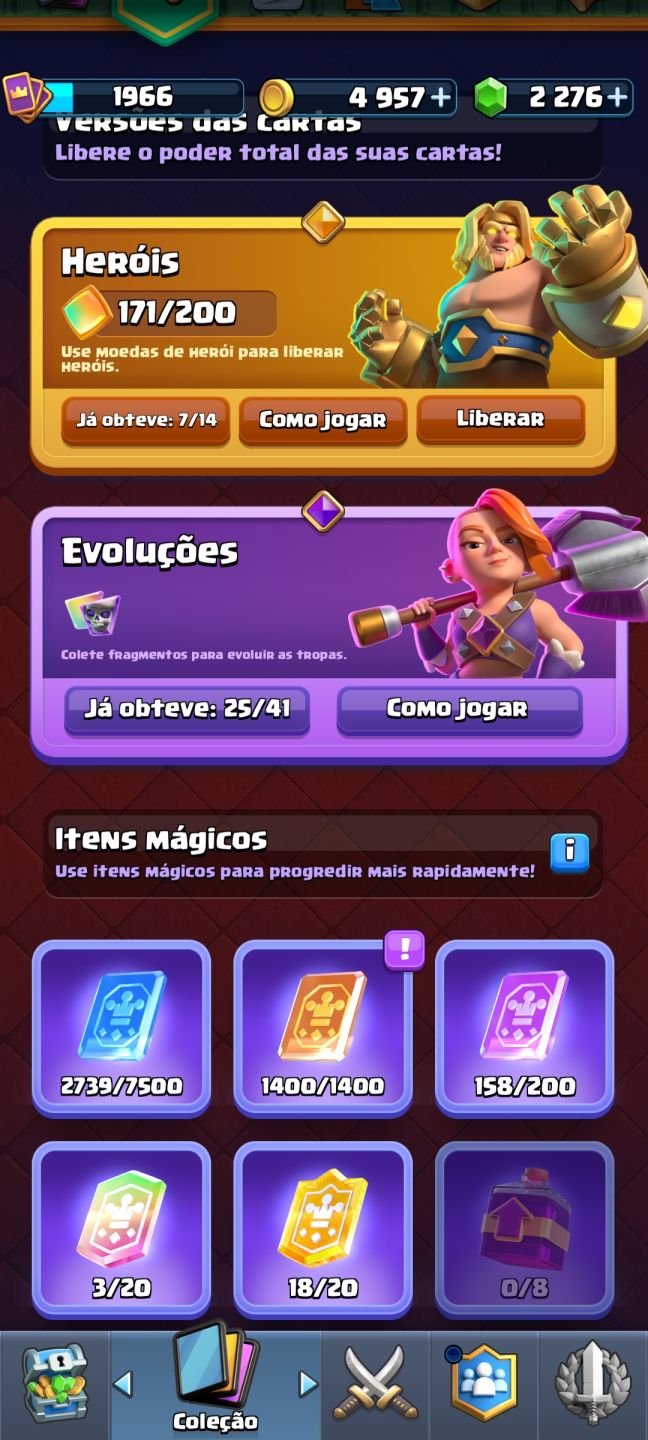 CONTA CLASH ROYALE | 13.000 TROFÉUS | 21 CARTAS NÍVEL 16 | 25 EVOS |