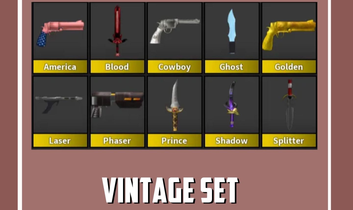 1x Set vintage mm2 queima estoque