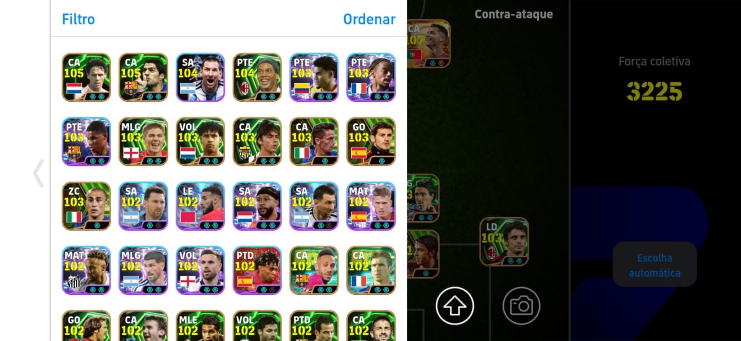 CONTA EFFOTBALL BRABA DO CR7 E MESSI BIG TIME