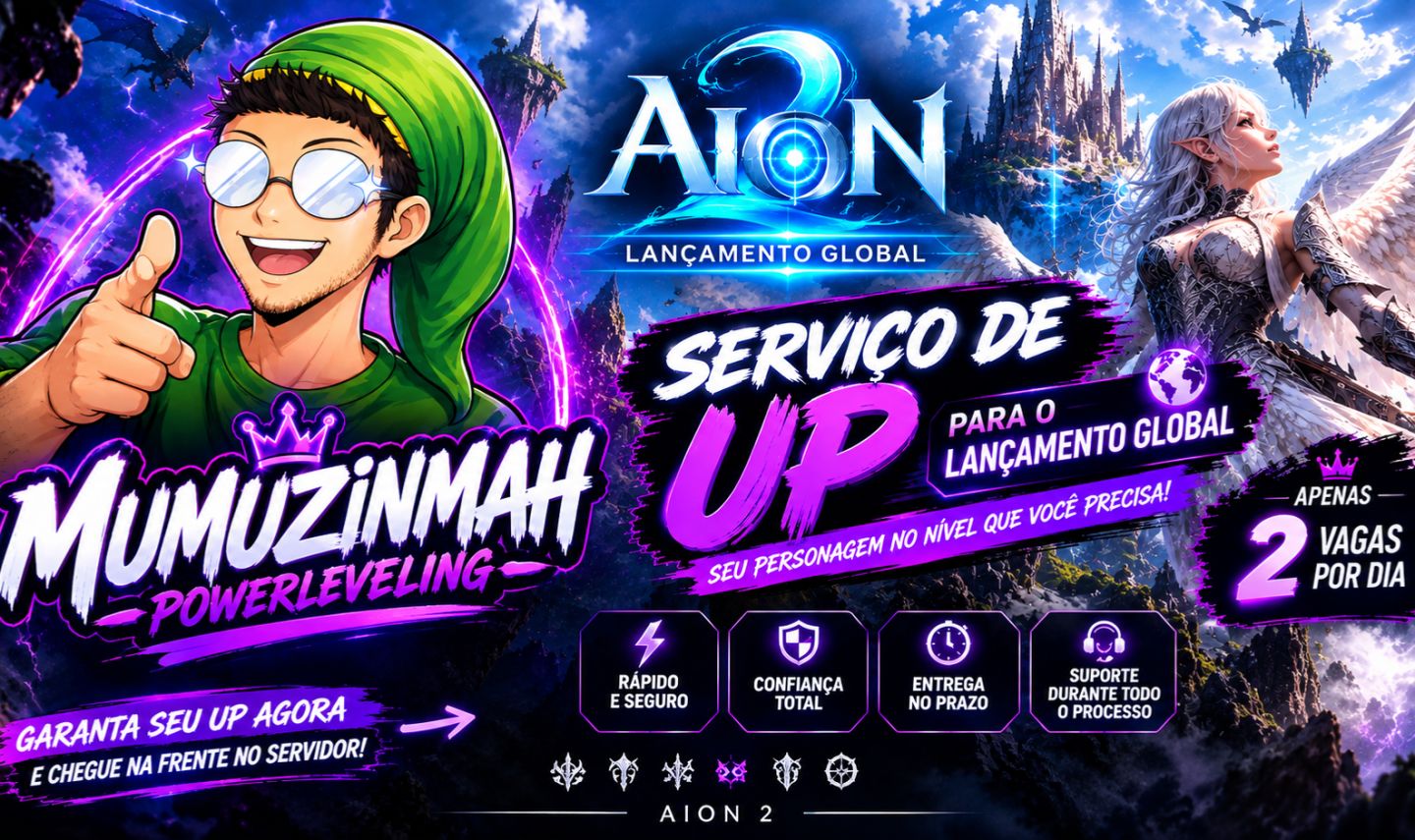 AION 2 GLOBAL | POWERLEVELING DO 1 AO 45 | APENAS 2 VAGAS POR DIA!