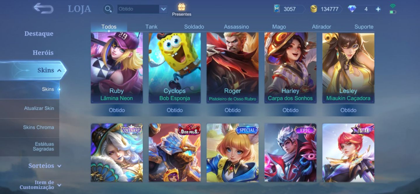 Conta mobile legends com wr bons e poucas partidas