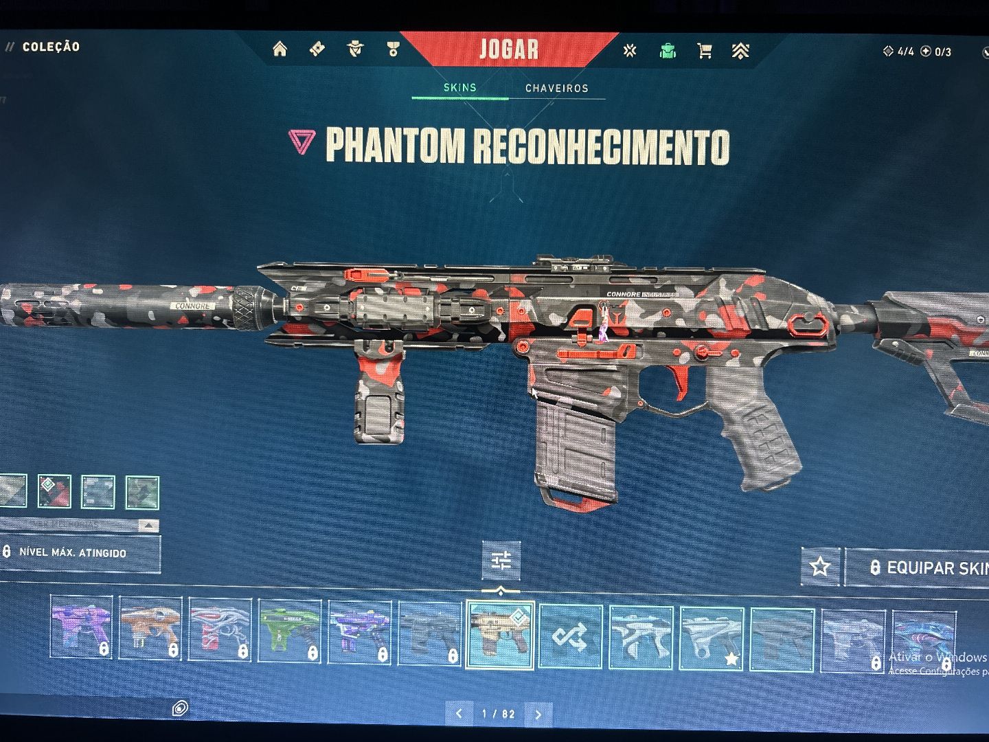 CONTA VALORANT 6 VANDAL , 3 PHANTON , 1 FACA E DIVERSAS SKINS