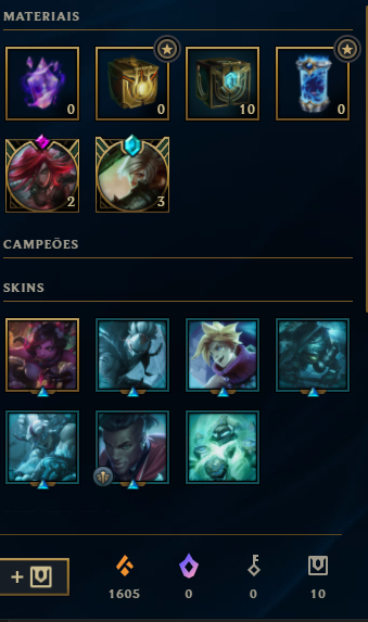 CONTA DE 2018 GOLD 2 GANHANDO 40 PDL - ÓTIMAS SKINS E UPADA À MÃO