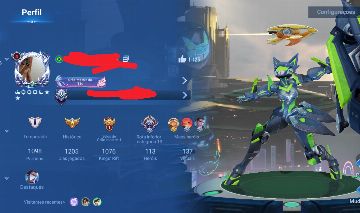 Level 122 Nobreza 4 6 pass honor 11 skin épico 15 rare 4 Lengends