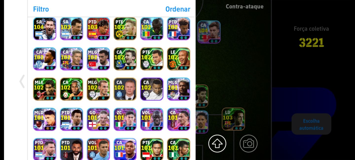 CONTA eFOOTBALL 3221 | MESSI 105, BATISTUTA 105, CANNAVARO 106 + CRAQUES!!