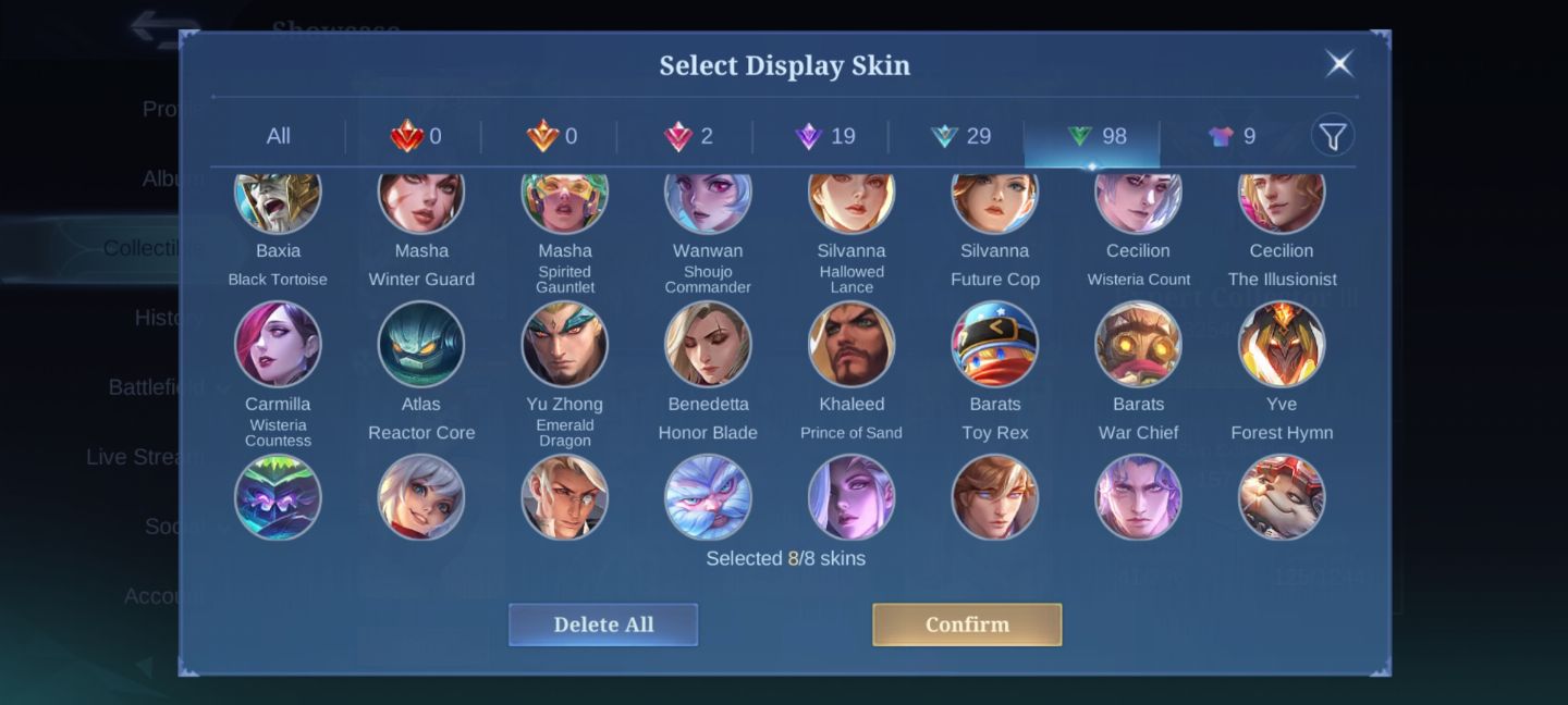 Conta Mobile Legends(muitos recursos excelente para se jogar)