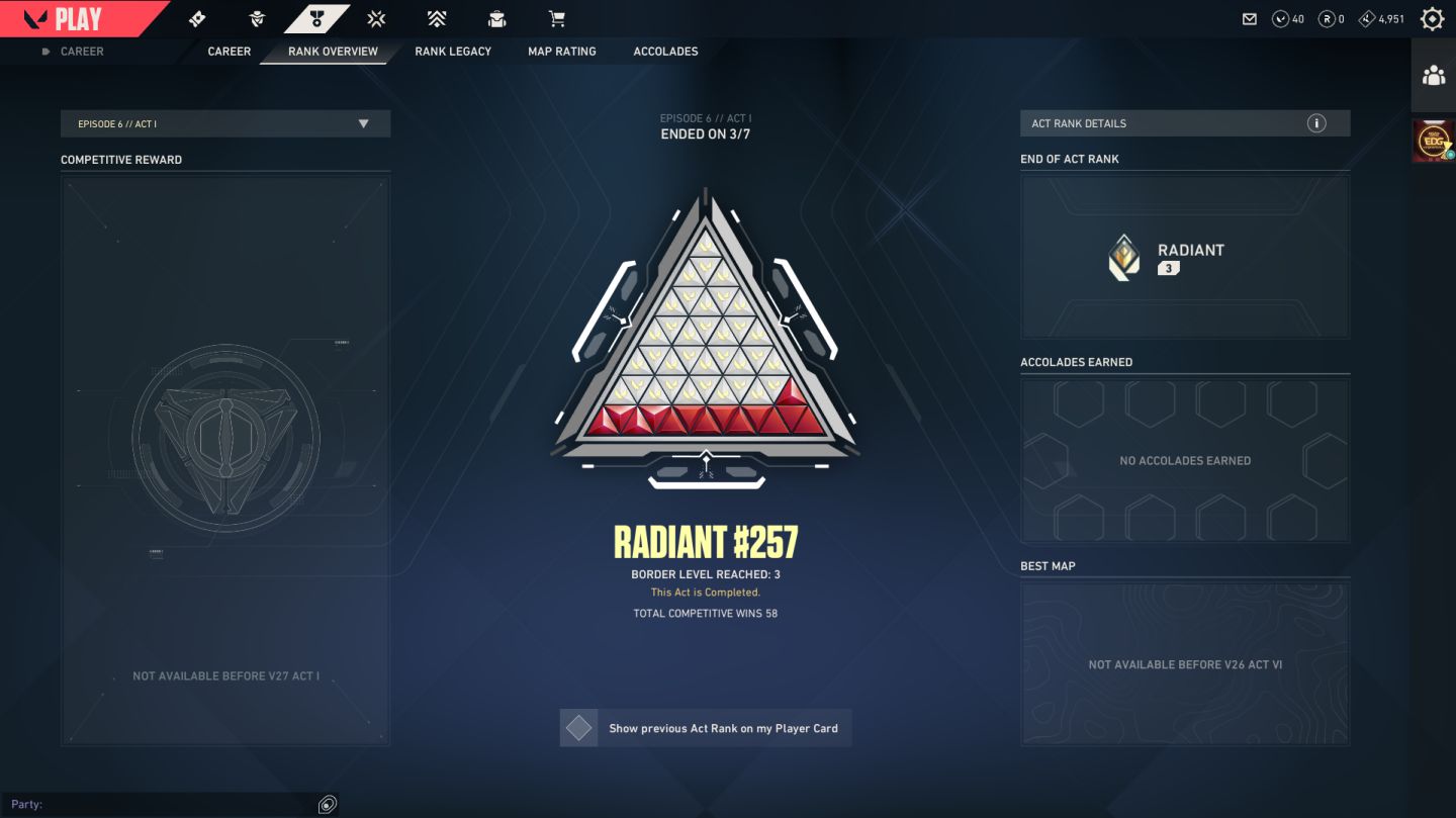 CONTA VALORANT | JÁ FOI RADIANTE | CHAMPIONS 2025 | FACAS EXCLUSIVAS | LEVEL 157