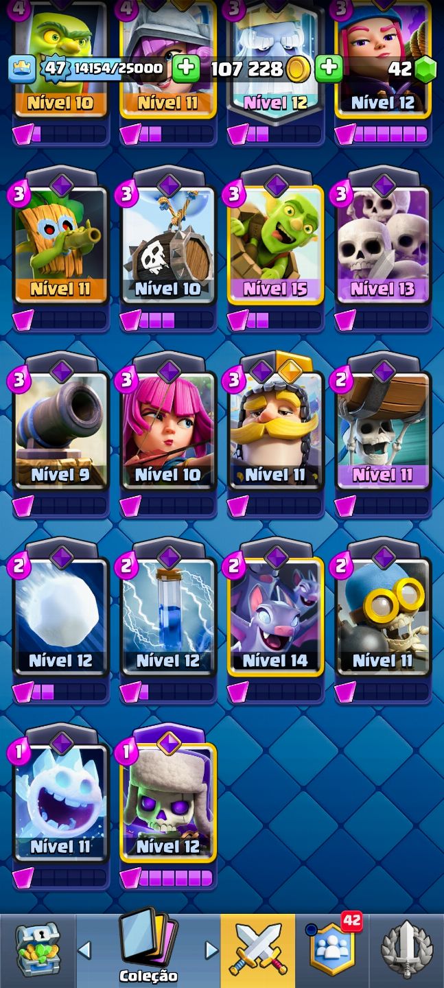 Conta de Clash Royale ARENA 24 VÁRIAS EVOLUTIVAS !
