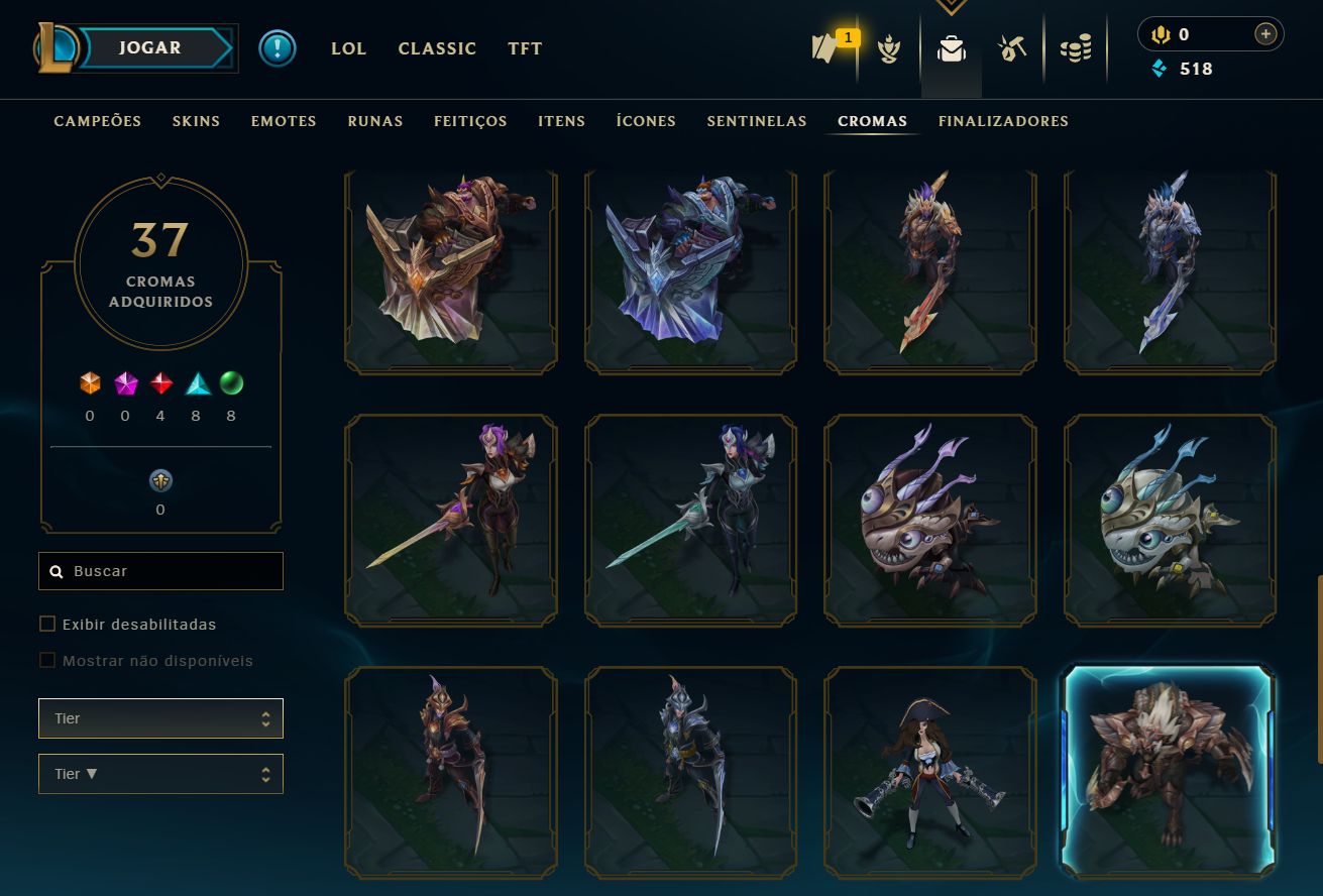[ACESSO IMEDIATO] Esmeralda IV 79 Skins 165 Campeões MMR Buffado