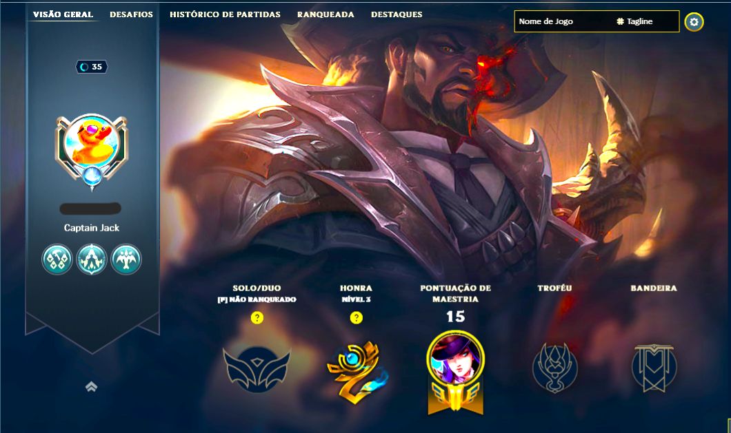 SKIN LENDÁRIA LUCIAN VELHO OESTE + [ CONTA MAIN ADC ] + [ TROCA NICK ]