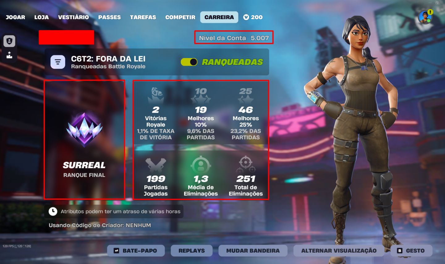 Conta de fortnite desde o cap 1 temp 6, com skins exclusivas da Playstation