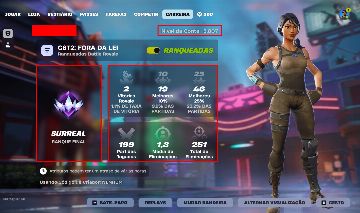 Conta de fortnite desde o cap 1 temp 6, com skins exclusivas da Playstation