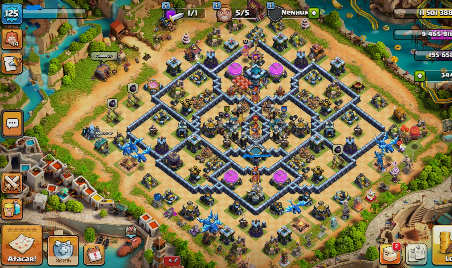 Conta CV 13 FULL Clash of Clans
