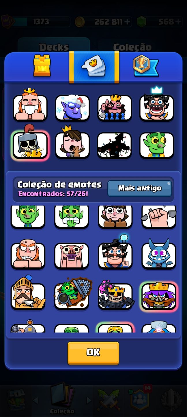 CLASH ROYALE 10K+ TROFÉUS | REI LVL 15 | 2 CARTAS LVL 16 | 568 GEMAS