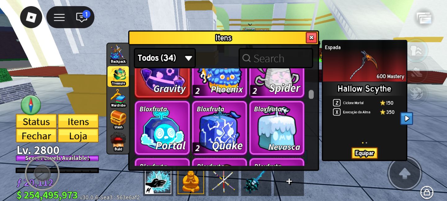 Conta Blox Fruits | Dragon Perm, Ice Perm + Todas Raças V4 Full