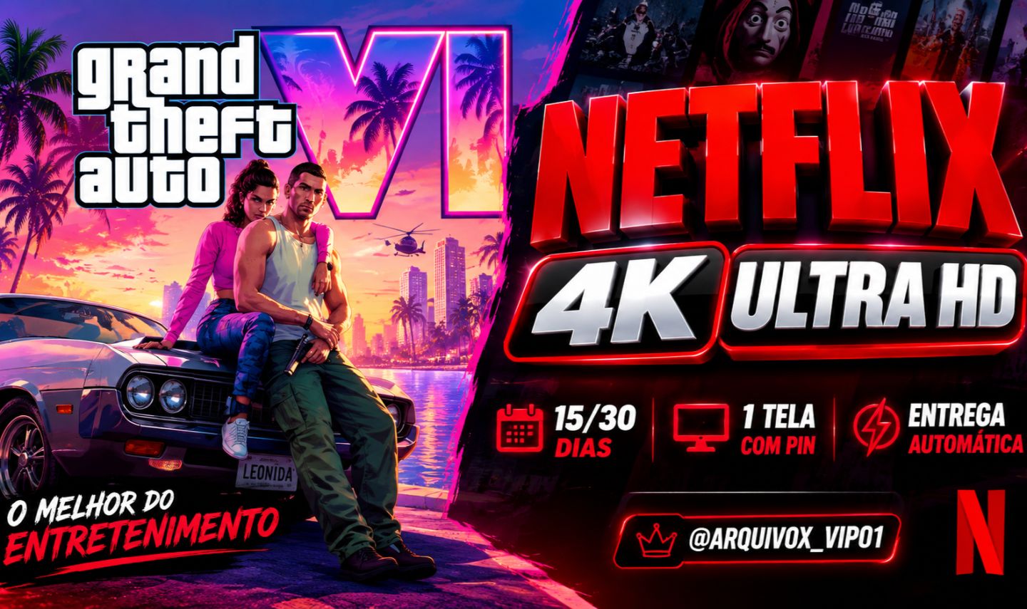 NETFLIX 4K ULTRA HD 30/15 DIAS | 1 TELA COM PIN + ENTREGA AUTOMÁTICA