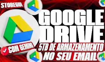 Google Drive 5TB | Armazenamento Gigante 30 DIAS