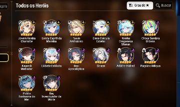 [EPIC SEVEN] CONTA MIDGAME. ALGUNS ML E LIMITADOS.