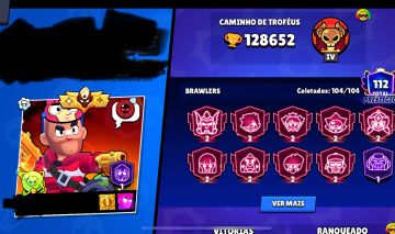 Conta brawl Stars bem rara mais de 128k e com fama alien