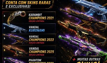 Conta RARA Valorant | Champions Completo 2021-2025 | Karambit 2021 | +R$3.700