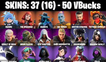 CONTA FORTNITE COM 37 SKINS NEZUMI/ERISA/KIARA K.O/DUSTY/VECTOR/CRUSTINA/MONKS