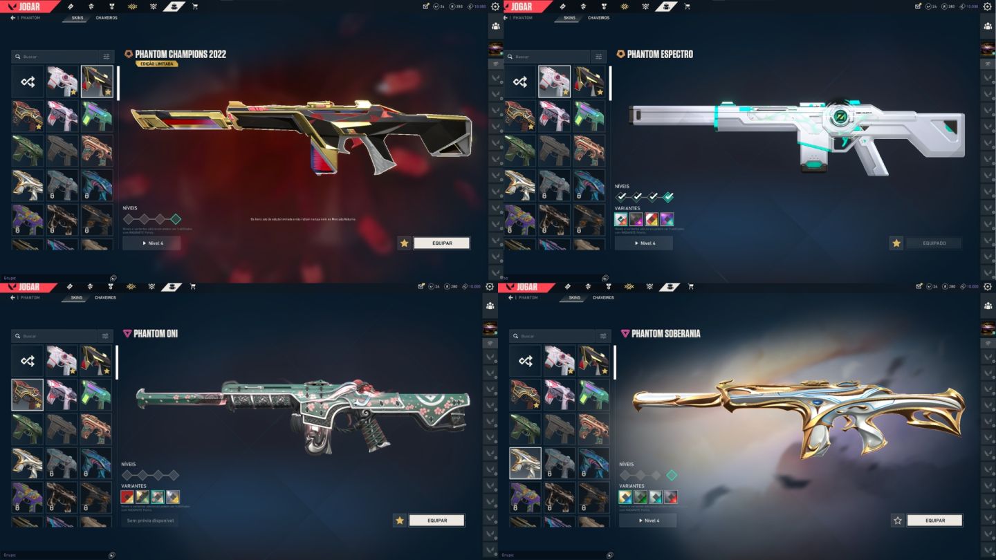 CONTA COM PACOTE CHAMPIONS 2022 E MUITAS SKINS / PRECO NEGOCIAVEL