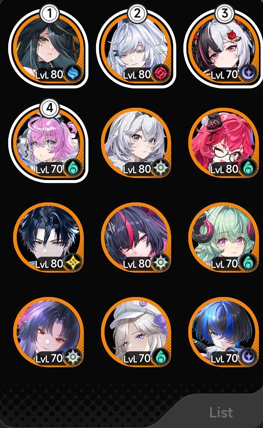Conta NTE Endgame com TODOS os personagens, alguns awakens e ótimas builds