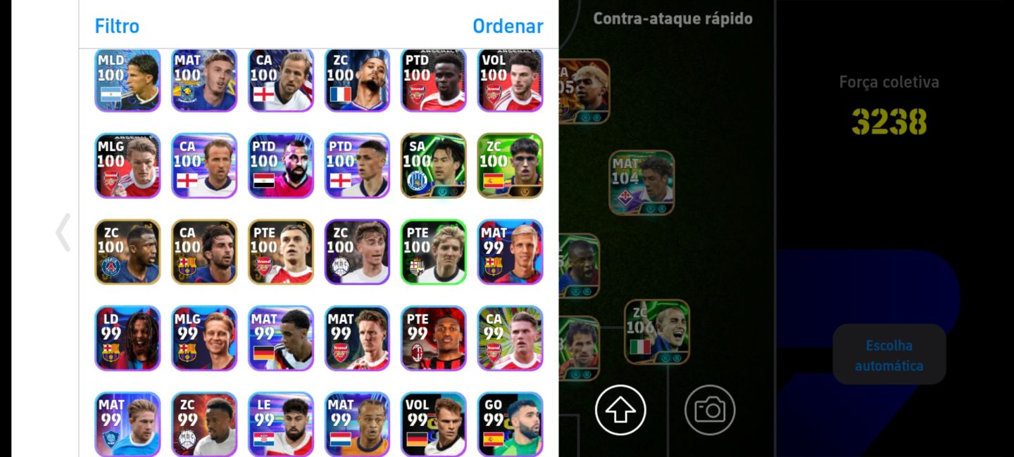 Baresi 108 Yamal 105 Klopp | Força coletiva 3200+