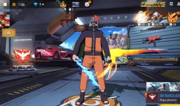 Conta freefire com todas as skins da primeira parte naruto