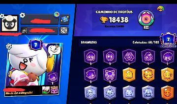 Conta Brawl Stars Intermediária de 3 anos