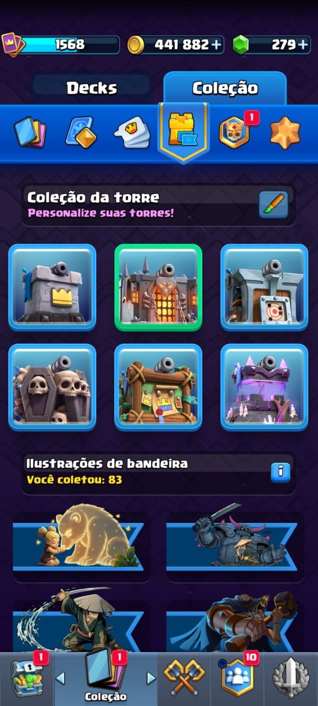 Conta de Clash royale 11k600 trofeús