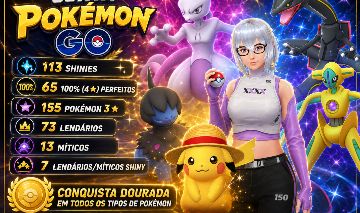 Conta Antiga Pokémon Go - Muitos Shiny e 100% - Nível 54