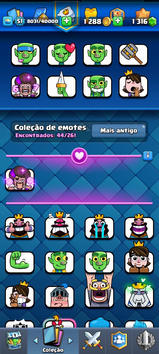 Conta de Clash Royale Upada, com 10K de troféus e com muitas evoluções
