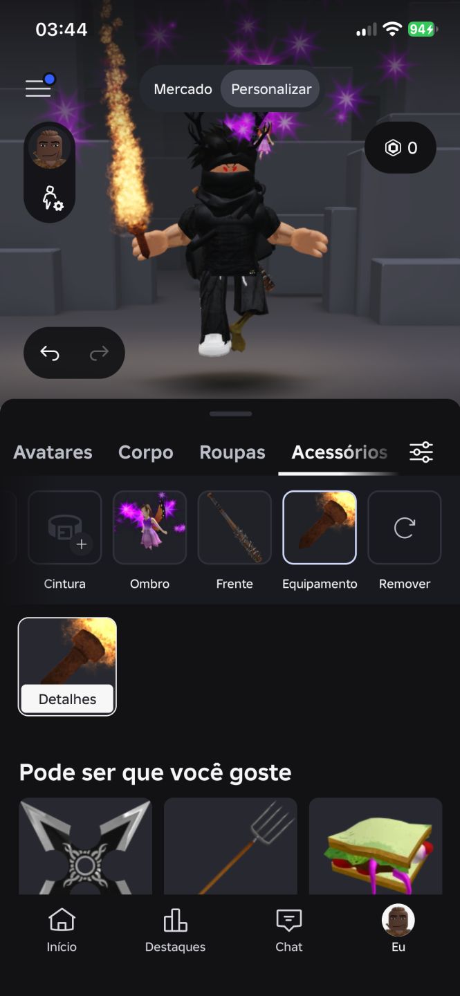 Conta de roblox